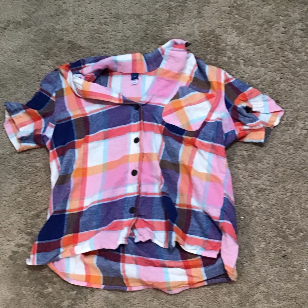 Colorful Plaid Kids Shirt